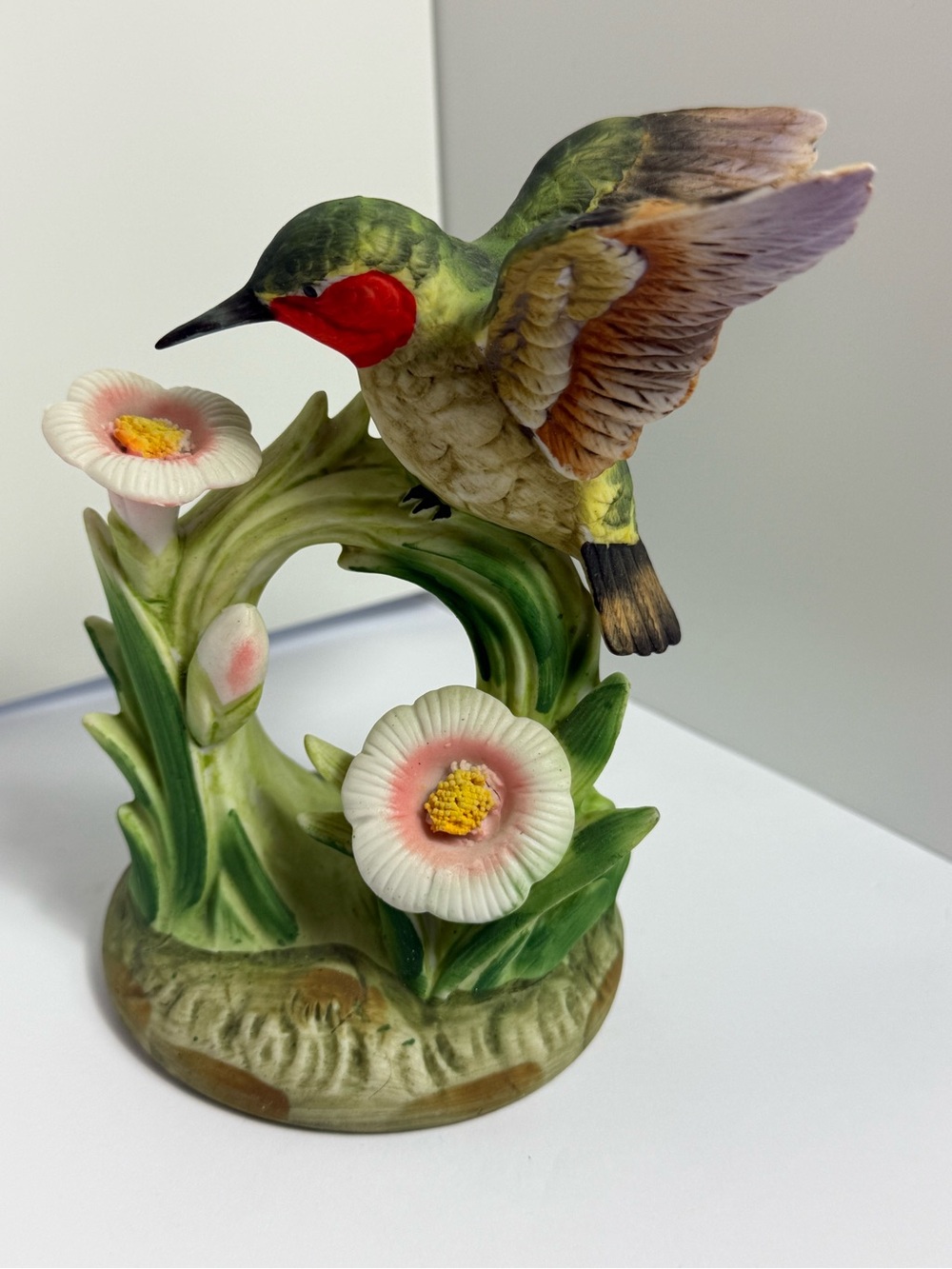Gorham Gallery Birds Hummingbird Figurine Porcelain Japan Vintage